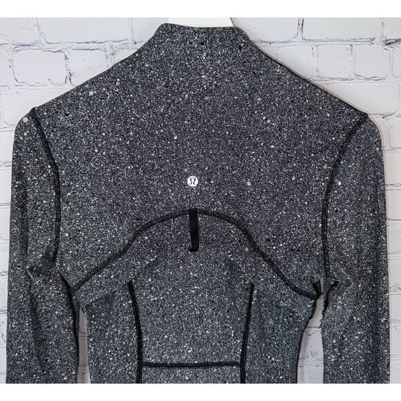 LULULEMON Define Jacket Luminesce Splatter White Black Women’s 4 Activewear - Picture 9 of 10